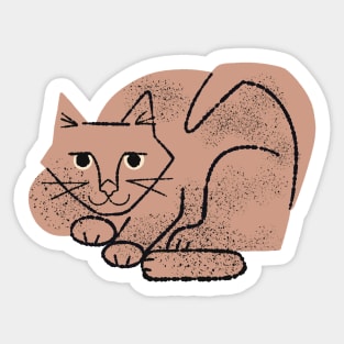 Cuddly Cat No. 2 Sticker